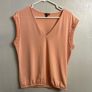 Express Peach sleeveless blouse